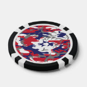 4 juli, Onafhankelijkheidsdag, Camouflage Grijs Poker Chips (Enkel)