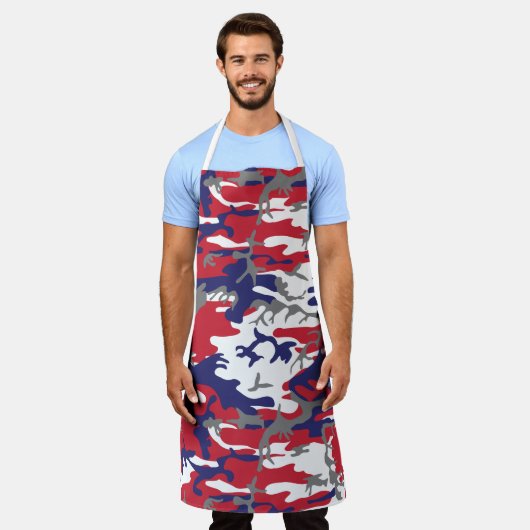 4 juli, Onafhankelijkheidsdag, Camouflage Grijs Schort (Gedragen)