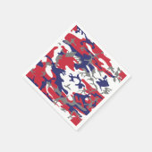 4 juli, Onafhankelijkheidsdag, Camouflage Grijs Servet (Hoek)