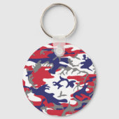 4 juli, Onafhankelijkheidsdag, Camouflage Grijs Sleutelhanger (Achterkant)