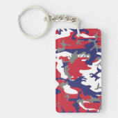 4 juli, Onafhankelijkheidsdag, Camouflage Grijs Sleutelhanger (Voorkant)