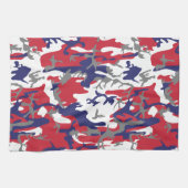 4 juli, Onafhankelijkheidsdag, Camouflage Grijs Theedoek (Horizontaal)