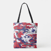 4 juli, Onafhankelijkheidsdag, Camouflage Grijs Tote Bag (Achterkant)