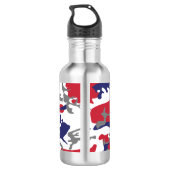 4 juli, Onafhankelijkheidsdag, Camouflage Grijs Waterfles (Achterkant)