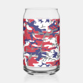 4 juli, Onafhankelijkheidsdag, Camouflagegrijs Blikvorm Glas (Links)