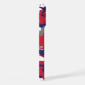 4 juli, Onafhankelijkheidsdag, Camouflagegrijs iPhone Hoesje (Rechterkant)