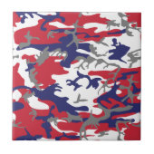 4 juli, Onafhankelijkheidsdag, Camouflagegrijs Tegeltje (Voorkant)