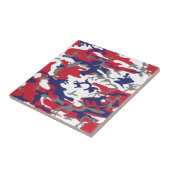 4 juli, Onafhankelijkheidsdag, Camouflagegrijs Tegeltje (Zijkant)