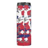 4 juli, Onafhankelijkheidsdag, Camouflagegrijs Thermosbeker (Achterkant)