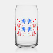 4 juli Onafhankelijkheidsdag Can Glass Wrap Blikvorm Glas (Rechts)