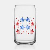 4 juli Onafhankelijkheidsdag Can Glass Wrap Blikvorm Glas (Links)