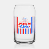 4 juli Onafhankelijkheidsdag Can Glass Wrap Blikvorm Glas (Voorkant)