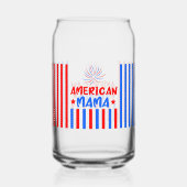 4 juli Onafhankelijkheidsdag Can Glass Wrap Blikvorm Glas (Achterkant)