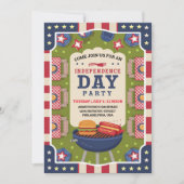 4 juli Onafhankelijkheidsdag Cookout Party Kaart (Voorkant)