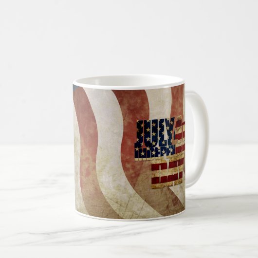  4 juli Onafhankelijkheidsdag Design Koffiemok (Voorkant rechts)