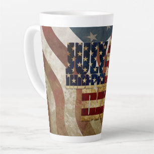  4 juli Onafhankelijkheidsdag Design Latte Mok