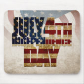  4 juli Onafhankelijkheidsdag Design Muismat (Voorkant)