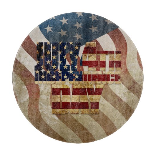  4 juli Onafhankelijkheidsdag Design Snijplank (Voorkant)