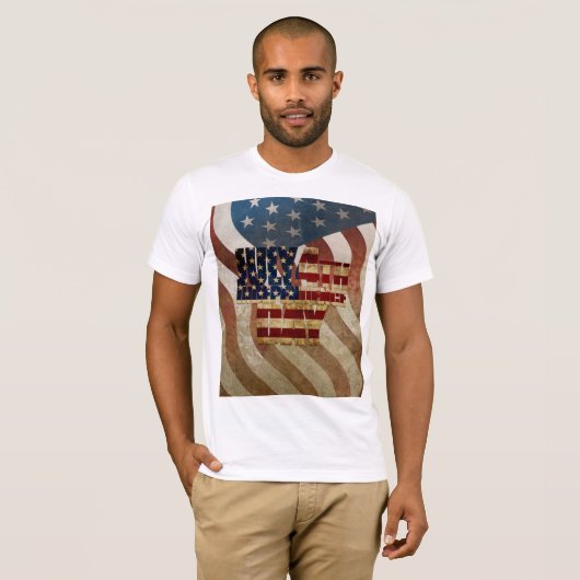  4 juli Onafhankelijkheidsdag Design T-shirt (Voorkant volledig)