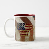  4 juli Onafhankelijkheidsdag Design Tweekleurige Koffiemok (Links)