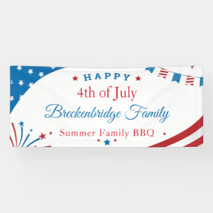 4 juli Onafhankelijkheidsdag Familie Zomer BBQ Spandoek