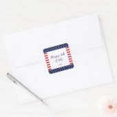 4 juli onafhankelijkheidsdag feest sticker (Envelop)