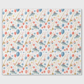 4 juli Onafhankelijkheidsdag feest voor liefhebber Cadeaupapier (Vlak)