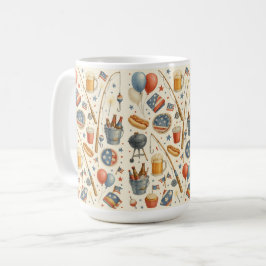 4 juli Onafhankelijkheidsdag feest voor liefhebber Koffiemok