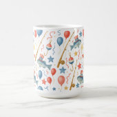 4 juli Onafhankelijkheidsdag feest voor liefhebber Koffiemok (Center)