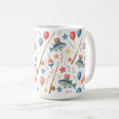 4 juli Onafhankelijkheidsdag feest voor liefhebber Koffiemok (Voorkant rechts)