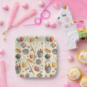 4 juli Onafhankelijkheidsdag feest voor liefhebber Papieren Bordje (Feest)