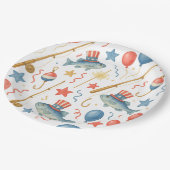 4 juli Onafhankelijkheidsdag feest voor liefhebber Papieren Bordje (Gekanteld)