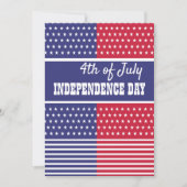 4 juli Onafhankelijkheidsdag Feestdagenkaart (Voorkant)