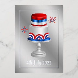 4 juli Onafhankelijkheidsdag Folie Holiday Kaart