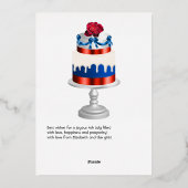 4 juli Onafhankelijkheidsdag Folie Holiday Kaart (Achterkant)