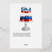 4 juli Onafhankelijkheidsdag Folie Holiday Kaart (Achterkant)