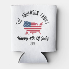 4 juli Onafhankelijkheidsdag Gepersonaliseerde naa Blikjeskoeler