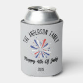 4 juli Onafhankelijkheidsdag Gepersonaliseerde naa Blikjeskoeler (Blikje Voorkant)