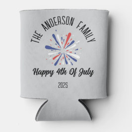 4 juli Onafhankelijkheidsdag Gepersonaliseerde naa Blikjeskoeler