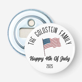 4 juli Onafhankelijkheidsdag Gepersonaliseerde naa Button Flesopener