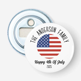 4 juli Onafhankelijkheidsdag Gepersonaliseerde naa Button Flesopener