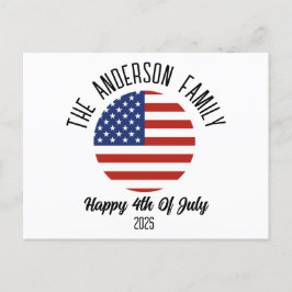 4 juli Onafhankelijkheidsdag Gepersonaliseerde naa Feestdagenkaart