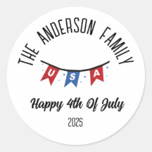 4 juli Onafhankelijkheidsdag Gepersonaliseerde naa