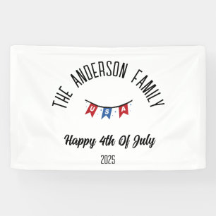 4 juli Onafhankelijkheidsdag Gepersonaliseerde naa Spandoek