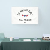 4 juli Onafhankelijkheidsdag Gepersonaliseerde naa Spandoek (Beurs)