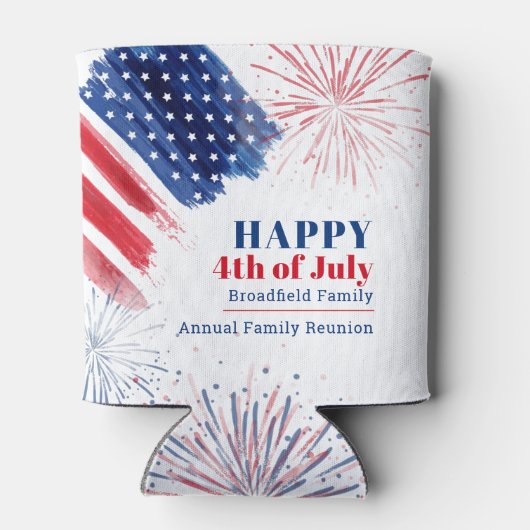 4 juli Onafhankelijkheidsdag Gezinshereniging Blikjeskoeler (Achterkant)