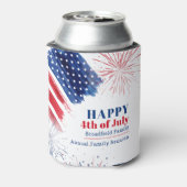 4 juli Onafhankelijkheidsdag Gezinshereniging Blikjeskoeler (Blikje Achterkant)