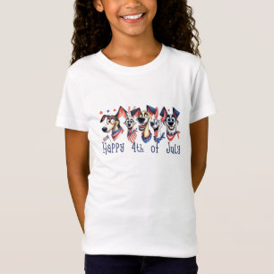 4 juli. Onafhankelijkheidsdag. Grappige honden T-shirt