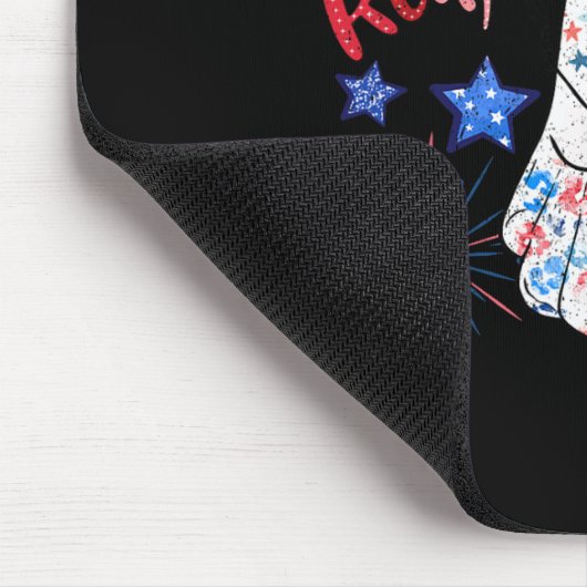 4 juli Onafhankelijkheidsdag Grappige Patriottisch Muismat (Hoek)