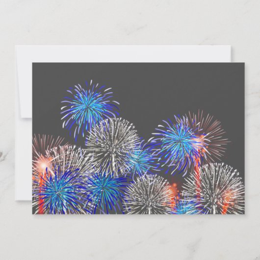 4 juli Onafhankelijkheidsdag Grijze vlag kleur Kaart (Achterkant)